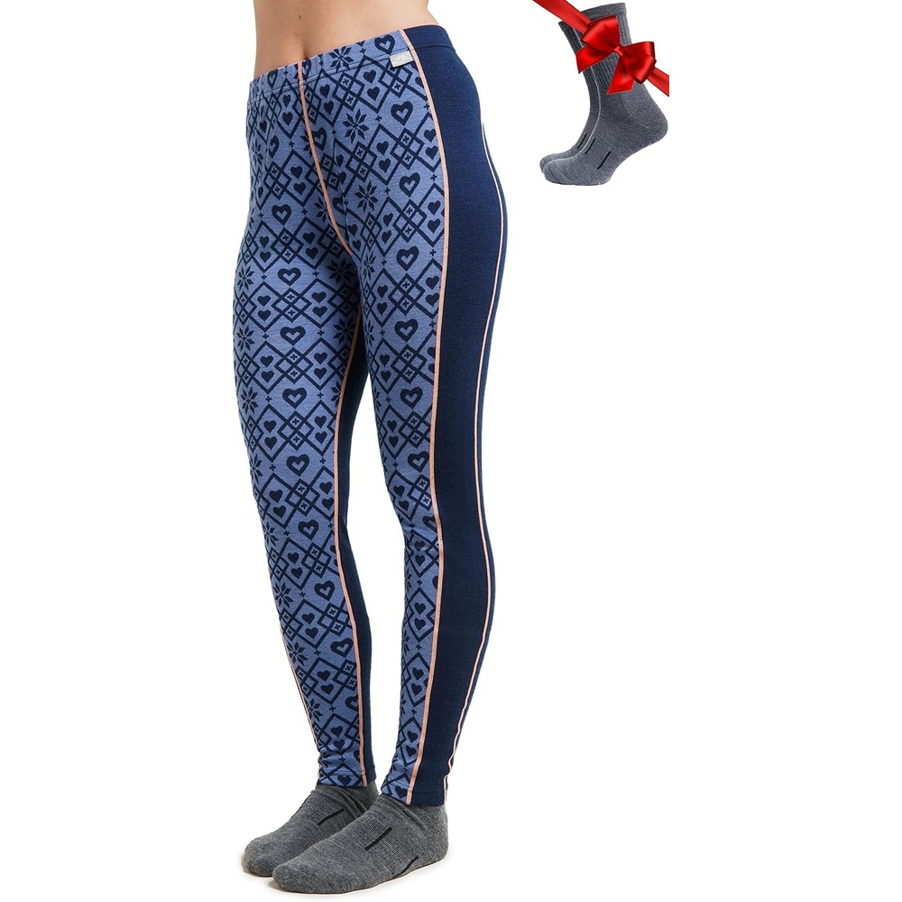 image:imageMerinotech 100 Merino Wool Base Layer Women Thermal Leggings Underwear250 Holiday Lilac