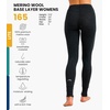 Merino.tech 100% Merino Wool Base Layer Women – Thermal Leggings Underwear(. 165 Charcoal Grey)