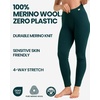 Merino.tech 100% Merino Wool Base Layer Women – Thermal Leggings Underwear(. 320 Charcoal Grey)