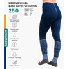 Merino.tech 100% Merino Wool Base Layer Women – Thermal Leggings Underwear(250 Nordic Tale Berry)