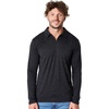 Merino.tech 100% Merino Wool Polo Shirt Men Quarter Zip Long, Short Sleeve(Charcoal Grey Long)